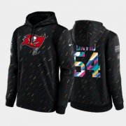 Wholesale Cheap Men's Tampa Bay Buccaneers #54 Lavonte David 2021 Charcoal Crucial Catch Therma Pullover