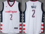 Wholesale Cheap Men's Washington Wizards #2 John Wall White Stitched NBA 2016-17 Adidas Revolution 30 Swingman Jersey