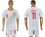 Wholesale Cheap Poland #11 Grosicki Home Soccer Country Jersey