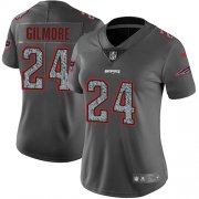 Wholesale Cheap Nike Patriots #24 Stephon Gilmore Gray Static Women's Stitched NFL Vapor Untouchable Limited Jersey