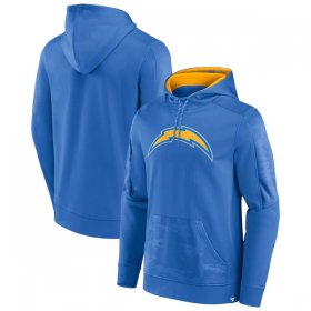Wholesale Cheap Men\'s Los Angeles Chargers Blue On The Ball Pullover Hoodie