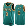 Wholesale Cheap Nike Celtics #0 Jayson Tatum Green 2019-20 City Edition NBA Jersey