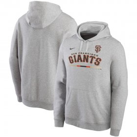 Wholesale Cheap San Francisco Giants Nike Color Bar Club Pullover Hoodie Gray