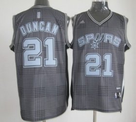 Wholesale Cheap San Antonio Spurs #21 Tim Duncan Black Rhythm Fashion Jersey