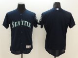 Wholesale Cheap Mariners Blank Navy blue Flexbase Authentic Collection Stitched MLB Jersey
