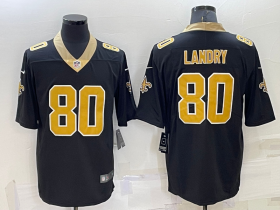 Wholesale Men\'s New Orleans Saints #80 Jarvis Landry Black 2022 Vapor Untouchable Stitched NFL Nike Limited Jersey