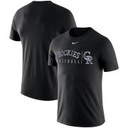 Wholesale Cheap Colorado Rockies Nike MLB Practice T-Shirt Black