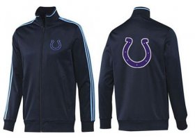 Wholesale Cheap NFL Indianapolis Colts Team Logo Jacket Dark Blue