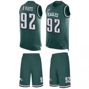 Wholesale Cheap Nike Eagles #92 Reggie White Midnight Green Team Color Men's Stitched NFL Limited Tank Top Suit Jersey