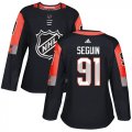 Wholesale Cheap Adidas Stars #91 Tyler Seguin Black 2018 All-Star Central Division Authentic Women's Stitched NHL Jersey