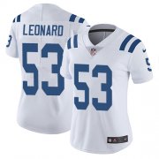 Wholesale Cheap Nike Colts #53 Darius Leonard White Women's Stitched NFL Vapor Untouchable Limited Jersey