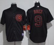 Wholesale Cheap Cubs #9 Javier Baez Black Strip Stitched MLB Jersey