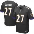 Wholesale Cheap Nike Ravens #27 J.K. Dobbins Black Alternate Men's Stitched NFL New Elite Jersey