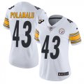 Wholesale Cheap Nike Steelers #43 Troy Polamalu White Women's Stitched NFL Vapor Untouchable Limited Jersey