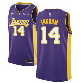 Wholesale Cheap Nike Lakers #14 Brandon Ingram Purple NBA Swingman Statement Edition Jersey