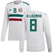 Wholesale Cheap Mexico #8 H.Lozano Away Long Sleeves Soccer Country Jersey