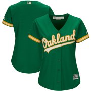 Wholesale Cheap Oakland Athletics Majestic Women's Alternate Cool Base Team Jersey Green
