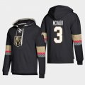 Wholesale Cheap Vegas Golden Knights #3 Brayden McNabb Black adidas Lace-Up Pullover Hoodie