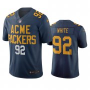 Wholesale Cheap Green Bay Packers #92 Reggie White Navy Vapor Limited City Edition NFL Jersey