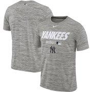 Wholesale Cheap New York Yankees Nike Authentic Collection Velocity Team Issue Performance T-Shirt Gray