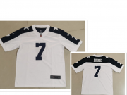 Wholesale Cheap Men's Dallas Cowboys #7 Trevon Diggs White Thanksgiving Vapor Untouchable Stitched NFL Nike Limited Jersey