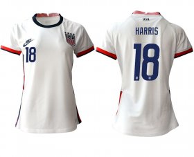 Wholesale Cheap Women 2020-2021 Season National Team America home aaa 18 white Soccer Jerseys