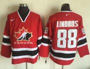 Wholesale Cheap Team CA. #88 Eric Lindros Red/Black 2002 Olympic Nike Throwback Stitched NHL Jersey
