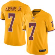 Wholesale Cheap Nike Redskins #7 Dwayne Haskins Jr Gold Men's Stitched NFL Limited Rush Jersey