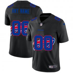 Wholesale Cheap Buffalo Bills Custom Men\'s Nike Team Logo Dual Overlap Limited NFL Jersey Black
