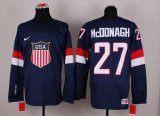 Wholesale Cheap 2014 Olympic Team USA #27 Ryan McDonagh Navy Blue Stitched NHL Jersey