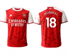 Wholesale Cheap Men 2020-2021 club Arsenal home aaa version 18 red Soccer Jerseys