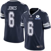 Wholesale Cheap Nike Cowboys #6 Chris Jones Navy Blue Team Color Men's Stitched With Established In 1960 Patch NFL Vapor Untouchable Limited Jersey
