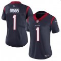 Cheap Women's Houston Texans #1 Stefon Diggs Navy Vapor Untouchable Limited Stitched Jersey