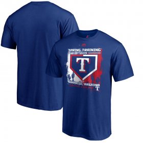 Wholesale Cheap Texas Rangers Majestic 2019 Spring Training Cactus League Base on Ball T-Shirt Royal