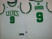 Wholesale Cheap Boston Celtics #9 Rajon Rondo Revolution 30 Swingman White Jersey