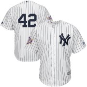 Wholesale Cheap New York Yankees #42 Majestic 2019 Jackie Robinson Day Official Cool Base Jersey White