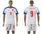 Wholesale Cheap Czech #9 Zahustel Away Soccer Country Jersey