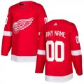 Wholesale Cheap Men's Adidas Red Wings Personalized Authentic Red Home NHL Jersey