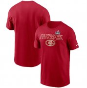 Cheap Men's San Francisco 49ers Scarlet Super Bowl LVIII Local T-Shirt