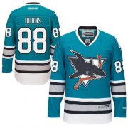 Wholesale Cheap Sharks #88 Brent Burns Teal 25th Anniversary Stitched NHL Jersey