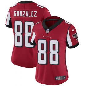 Wholesale Cheap Nike Falcons #88 Tony Gonzalez Red Team Color Women\'s Stitched NFL Vapor Untouchable Limited Jersey
