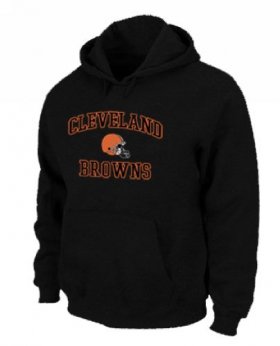 Wholesale Cheap Cleveland Browns Heart & Soul Pullover Hoodie Black