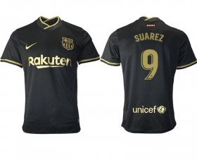 Wholesale Cheap Men 2020-2021 club Barcelona away aaa version 9 black Soccer Jerseys