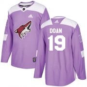 Wholesale Cheap Adidas Coyotes #19 Shane Doan Purple Authentic Fights Cancer Stitched NHL Jersey