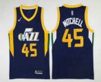 Wholesale Cheap Men's Utah Jazz #45 Donovan Mitchell Navy Blue 2017-2018 Nike Swingman Stitched NBA Jersey