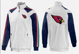 Wholesale Cheap NFL Arizona Cardinals Team Logo Jacket White_2
