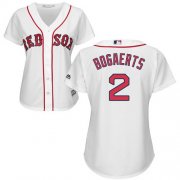 Wholesale Cheap Red Sox #2 Xander Bogaerts White Home Women's Stitched MLB Jersey