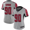 Wholesale Cheap Nike Falcons #90 Marlon Davidson Silver Women's Stitched NFL Limited Inverted Legend Jersey