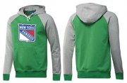 Wholesale Cheap New York Rangers Pullover Hoodie Green & Grey
