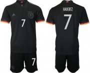 Wholesale Cheap Men 2020-2021 European Cup Germany away black 7 Adidas Soccer Jersey